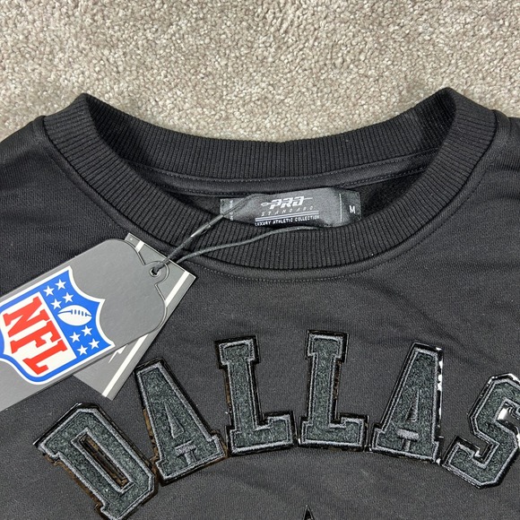 NFL Dallas Cowboys Black Luxury Athletic Crewneck Sweatshirt Women's M - Picture 2 of 9